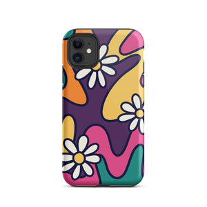 Retro Doodle Purple iPhone Case - KBB Exclusive Knitted Belle Boutique iPhone 11 