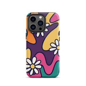 Retro Doodle Purple iPhone Case - KBB Exclusive Knitted Belle Boutique iPhone 13 Pro 