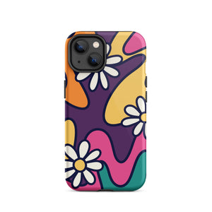 Retro Doodle Purple iPhone Case - KBB Exclusive Knitted Belle Boutique iPhone 14 