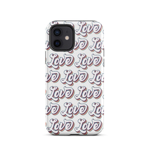 Retro Love iPhone Case - KBB Exclusive Knitted Belle Boutique iPhone 12 