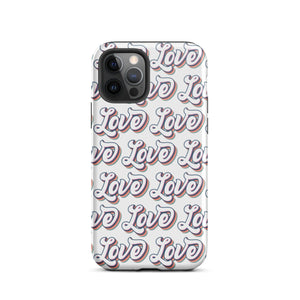 Retro Love iPhone Case - KBB Exclusive Knitted Belle Boutique iPhone 12 Pro 