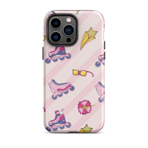 Retro Roller Skates iPhone Case Knitted Belle Boutique iPhone 14 Pro Max 