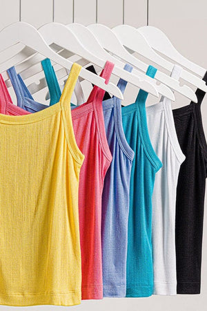 RIBBED SOFT RAYON CAMI ZENANA 