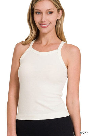 RIBBED SOFT RAYON CAMI ZENANA 