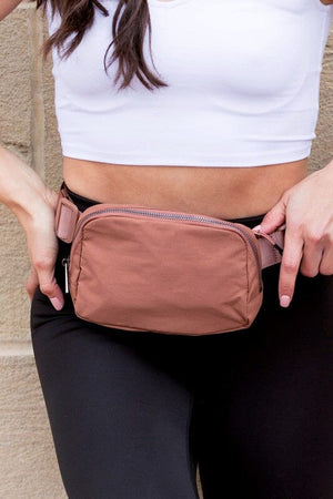 Roam Nylon Belt Sling Bag Aili's Corner Mocha OneSize 