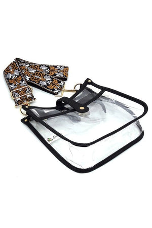 See Thru Guitar Strap Hobo Crossbody Bag Fashion World 