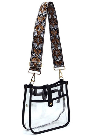 See Thru Guitar Strap Hobo Crossbody Bag Fashion World 