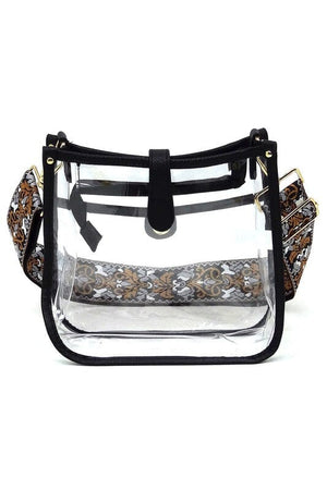 See Thru Guitar Strap Hobo Crossbody Bag Fashion World 