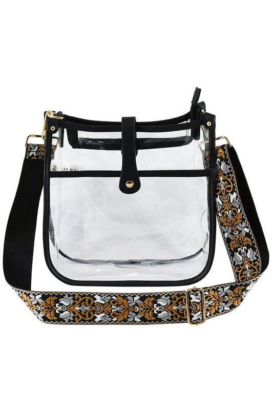 See Thru Guitar Strap Hobo Crossbody Bag Fashion World JEAN one 