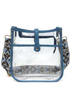 See Thru Guitar Strap Hobo Crossbody Bag Fashion World JEAN one 