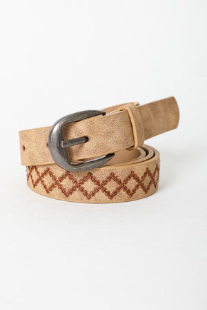 Skinny Punched Out Belt Leto Accessories 