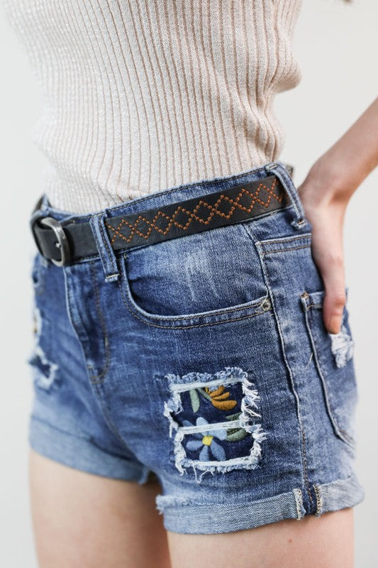 Skinny Punched Out Belt Leto Accessories 