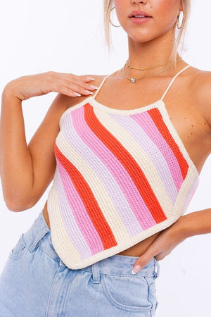 SLEEVELESS KINT CROPPED TOP LE LIS 