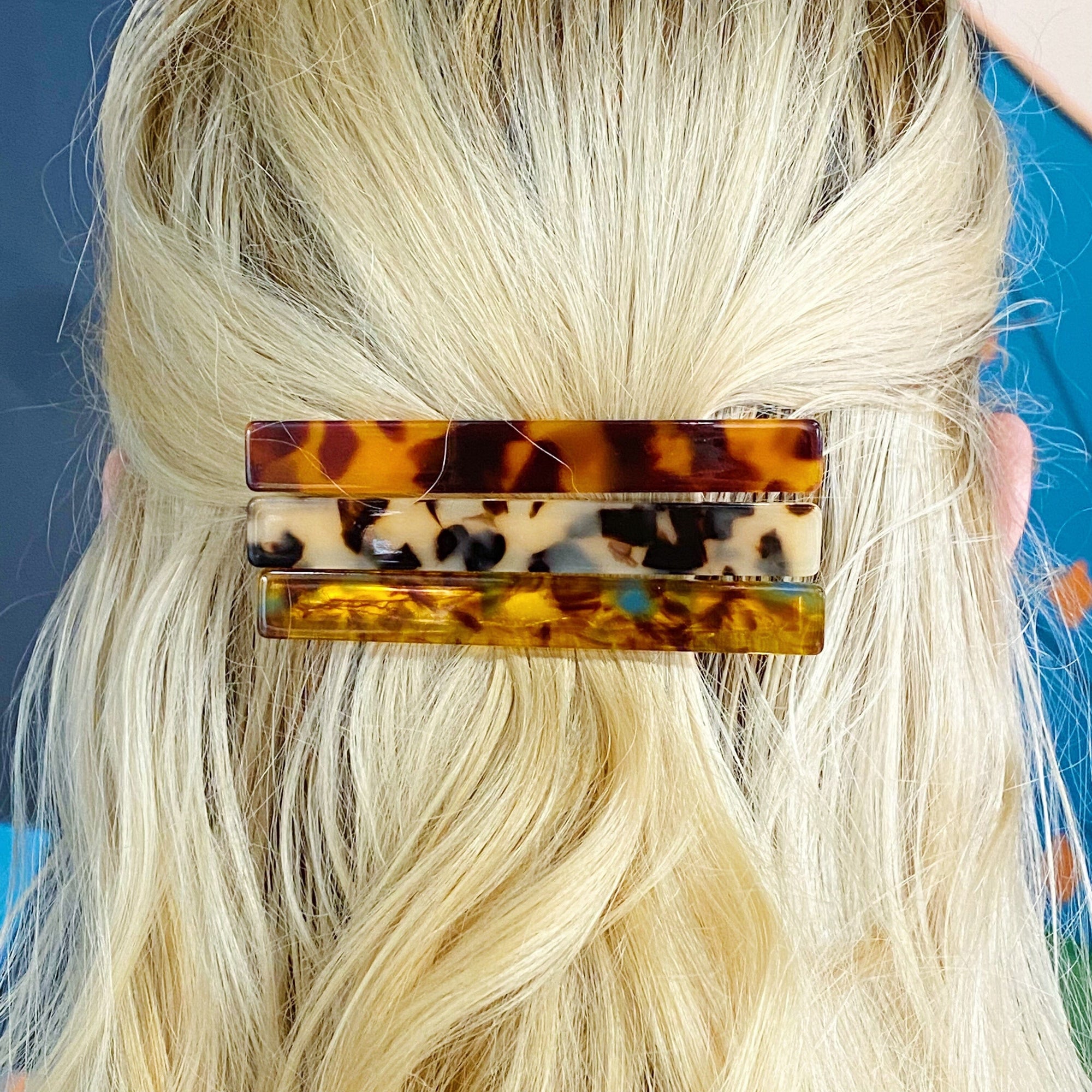 Slim Tortoise Hair Clip Set Ellison+Young 