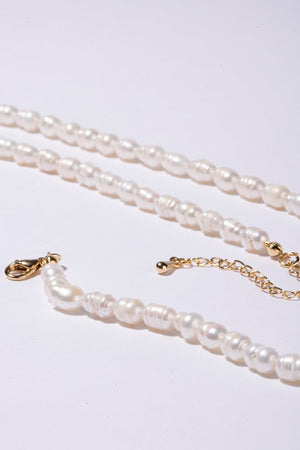 Small sized natural pearl bracelet, necklace set Lilou 