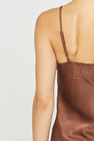 SMOCKED BACK MAXI DRESS Sans Souci 