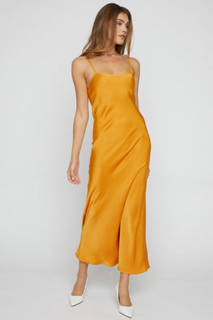 SMOCKED BACK MAXI DRESS Sans Souci Apricot Large 