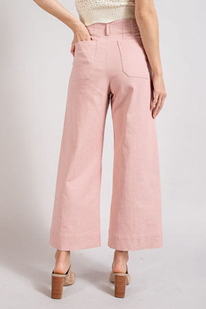 SOFT WASHED WIDE LEG PANTS eesome 