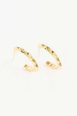 Spiked Hoop Earrings Lovoda 