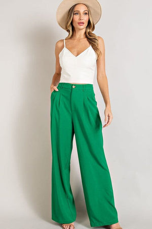 STRAIGHT LEG PANTS eesome KELLY GREEN S 