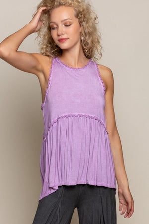 Sweet and Simple Babydoll Knit Tank Top POL 