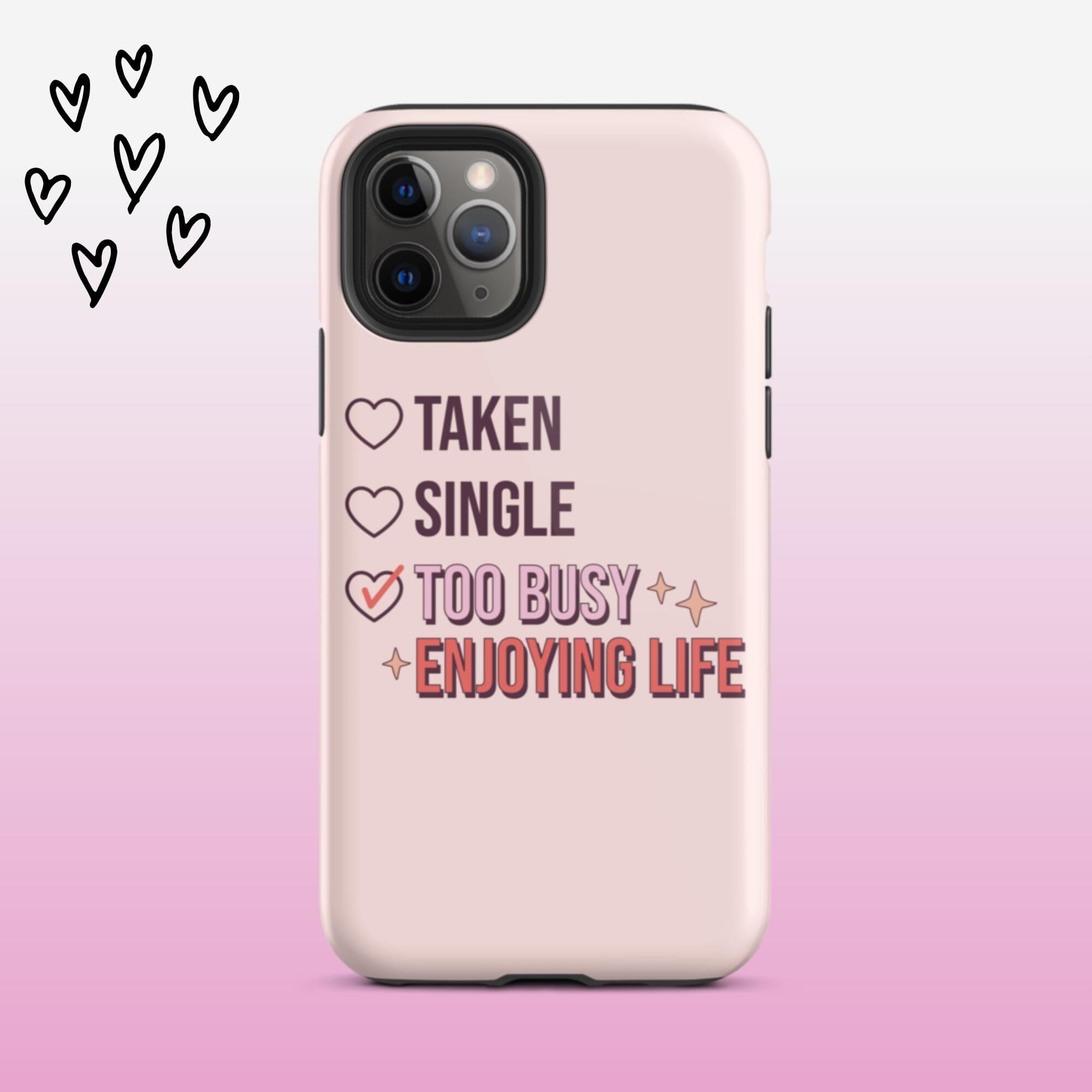 Taken Single Too Busy iPhone Case - KBB Exclusive Knitted Belle Boutique iPhone 11 