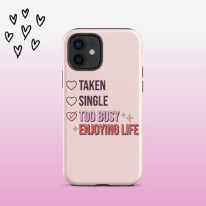 Taken Single Too Busy iPhone Case - KBB Exclusive Knitted Belle Boutique iPhone 12 