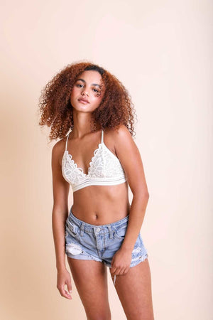The Daisy Bralette Bralette Leto Collection Small Ivory 