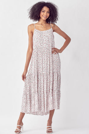 TIERED FLORAL SUN DRESS Sans Souci 