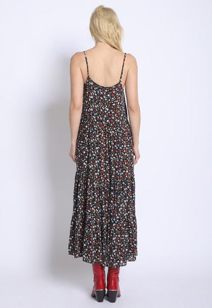 TIERED FLORAL SUN DRESS Sans Souci 