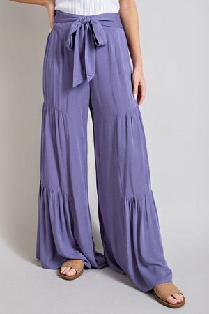 TIERED WIDE LEG PANTS eesome 