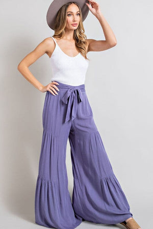 TIERED WIDE LEG PANTS eesome 