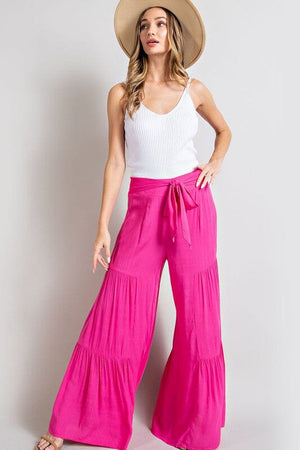 TIERED WIDE LEG PANTS eesome 