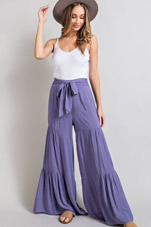 TIERED WIDE LEG PANTS eesome 