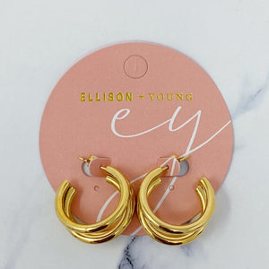 Triple the Layers Earrings Ellison+Young 