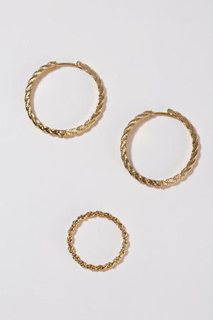Twine ring and earring set Lilou 