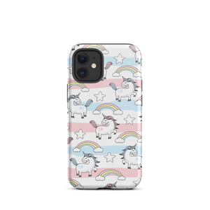 Unicorns Tough iPhone case Knitted Belle Boutique iPhone 12 mini 