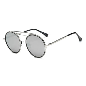 Unisex Polarized Round Fashion Sunglasses Cramilo Eyewear Grey OneSize 