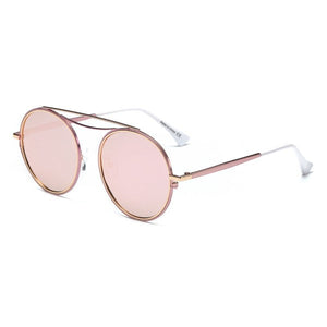 Unisex Polarized Round Fashion Sunglasses Cramilo Eyewear Lavender OneSize 