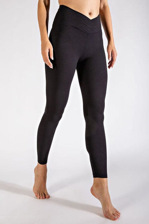 V WAIST FULL LENGTH LEGGINGS Rae Mode Black S 