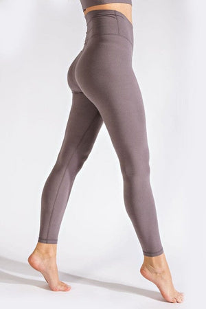 V WAIST FULL LENGTH LEGGINGS Rae Mode Smoky Grey S 