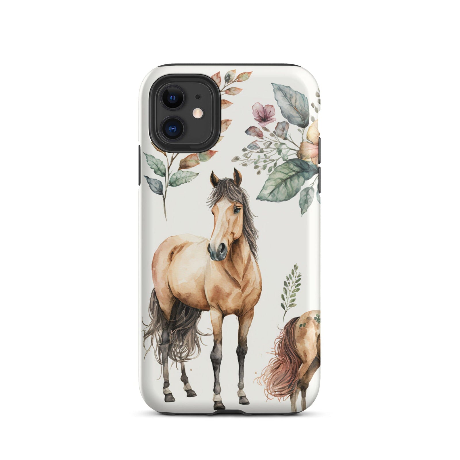 Watercolor Horse iPhone Case - KBB Exclusive Knitted Belle Boutique iPhone 11 