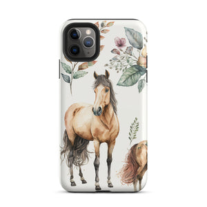 Watercolor Horse iPhone Case - KBB Exclusive Knitted Belle Boutique iPhone 11 Pro Max 
