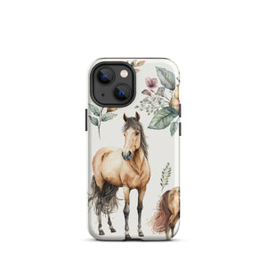 Watercolor Horse iPhone Case - KBB Exclusive Knitted Belle Boutique iPhone 13 mini 