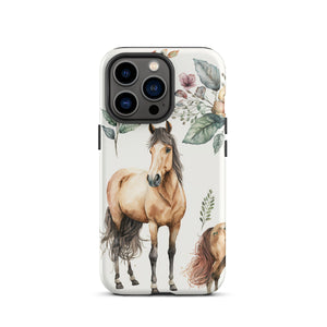 Watercolor Horse iPhone Case - KBB Exclusive Knitted Belle Boutique iPhone 13 Pro 