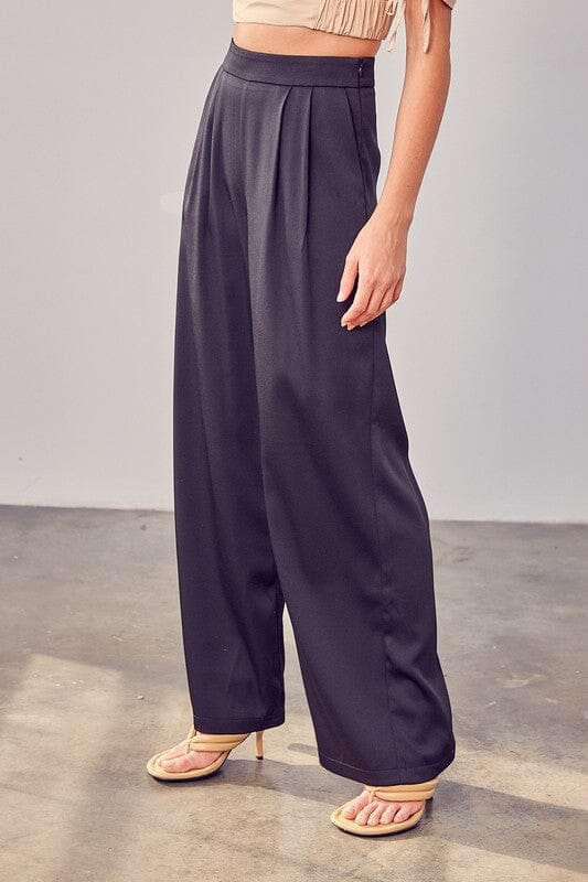 WIDE LEG PANTS Do + Be Collection BLACK S 