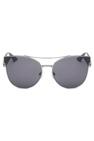 Women Round Cat Eye Fashion Sunglasses Cramilo Eyewear Black OneSize 