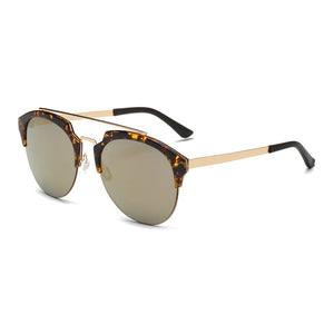 Women Round Cat Eye Fashion Sunglasses Cramilo Eyewear Tortoise OneSize 