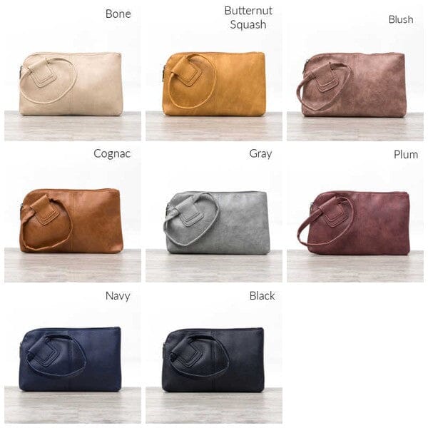 Wristlet Mini Clutch Aili's Corner Cognac OneSize 