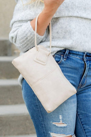 Wristlet Mini Clutch Aili's Corner Bone OneSize 